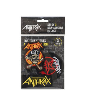 Anthrax - Pack 3 parches Bordados "Anthrax" - D2fy · Rocktud - Rocktud