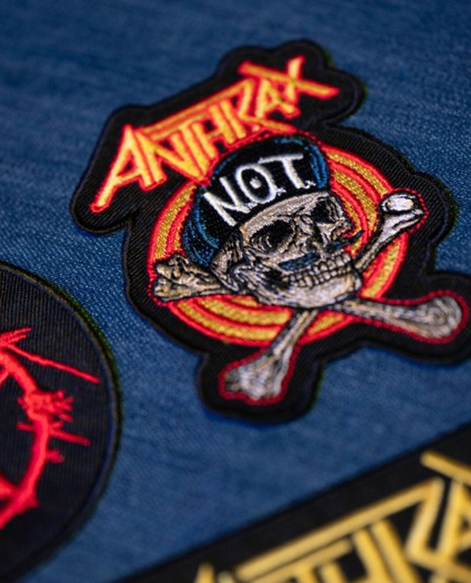 Anthrax - Pack 3 parches Bordados "Anthrax" - D2fy · Rocktud - Rocktud