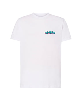 Café Quijano - Camiseta "Miami 1990 Tour" Unisex Blanca - D2fy · Rocktud - Café Quijano