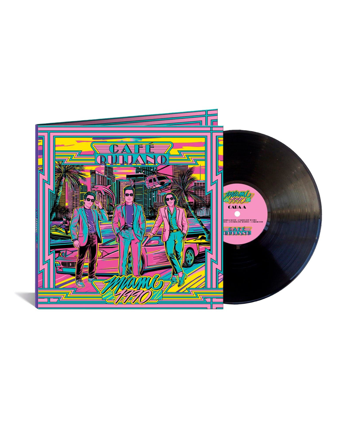 Café Quijano - LP Vinilo "Miami 1990" - D2fy · Rocktud - Café Quijano