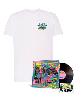 Café Quijano - Pack LP Vinilo + Postal Firmada + Púa "Miami 1990" + Camiseta "Miami 1990" Unisex - D2fy · Rocktud - Café Quijano