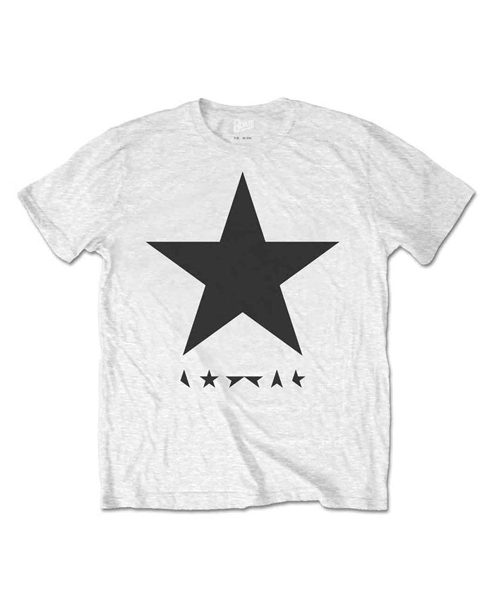 David Bowie - Camiseta "Blackstar on White" Unisex - D2fy · Rocktud - Rocktud