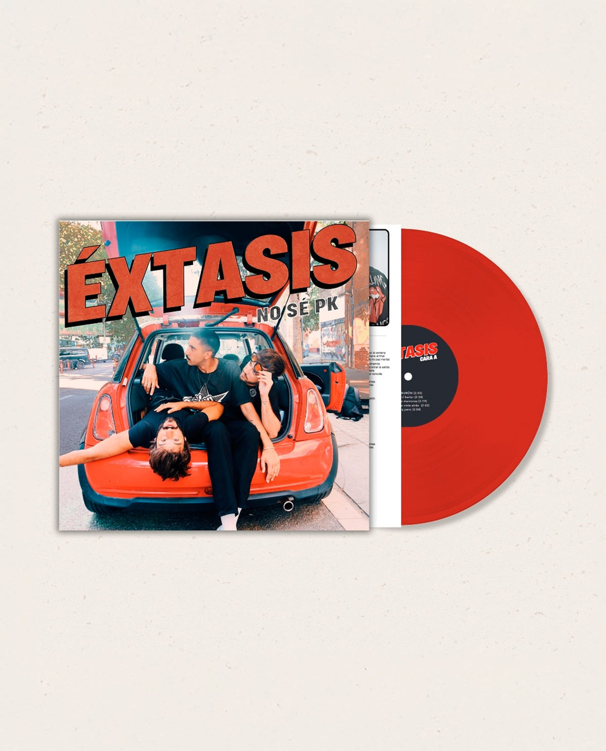 Éxtasis - LP Vinilo Rojo "NO SÉ PK" - D2fy · Rocktud - Extasis