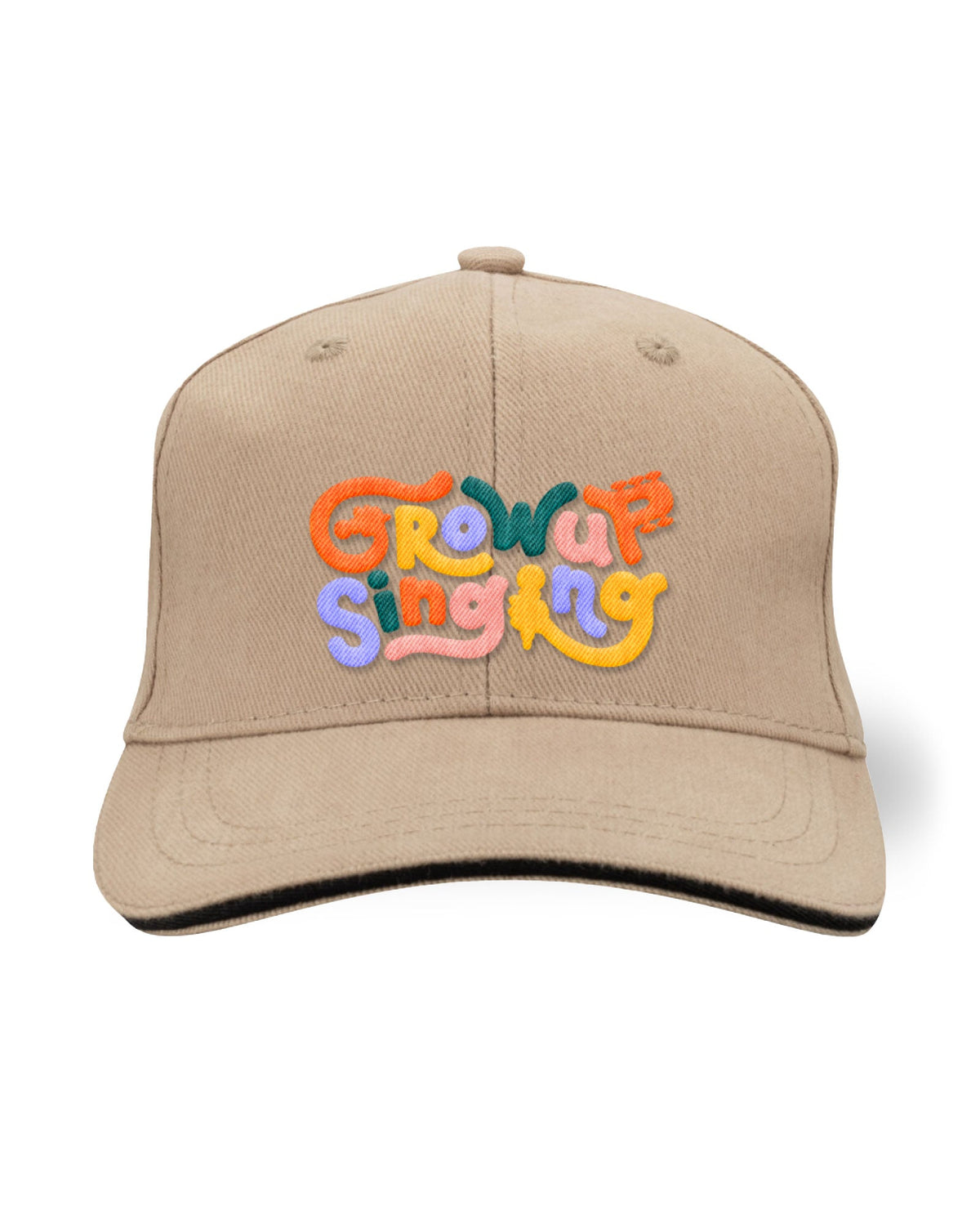 Grow Up Singing - Gorra "Logo" Marrón - D2fy · Rocktud - Grow Up Singing