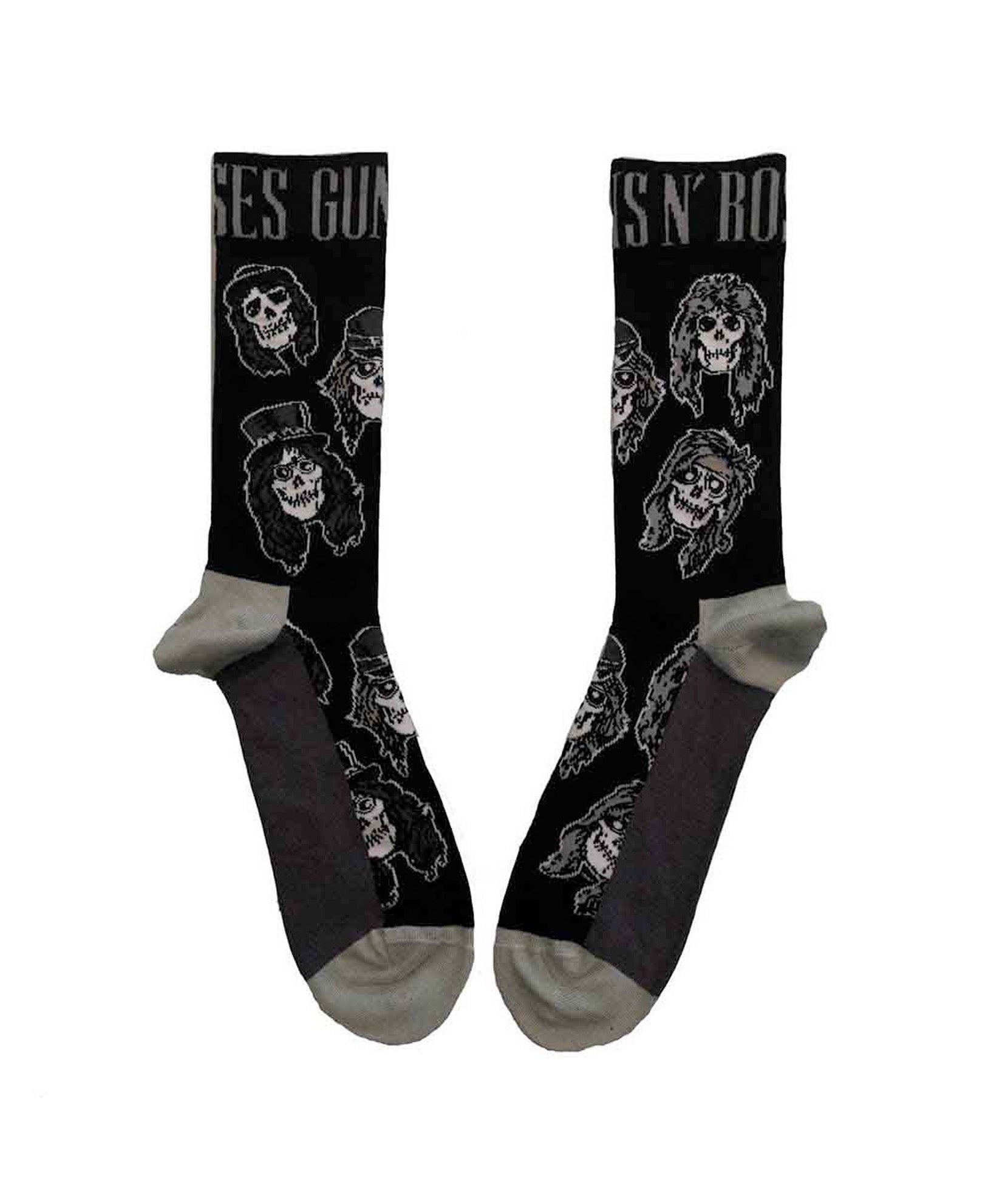 Guns N' Roses - Calcetines "Skulls Band Monochrome - D2fy · Rocktud - Rocktud