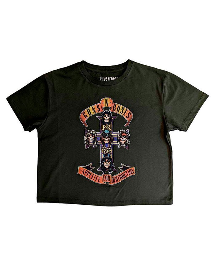 Guns N' Roses - Camiseta Crop Top "Appetite For Destruction" - D2fy · Rocktud - Rocktud