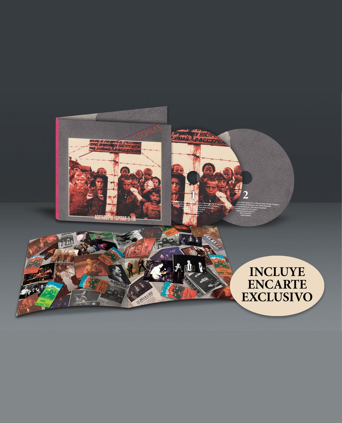 Ilegales - 2CD "Agotados de esperar el fin (Edición Deluxe)" FIRMADO + ENCARTE EXCLUSIVO DE REGALO - D2fy · Rocktud - Rocktud