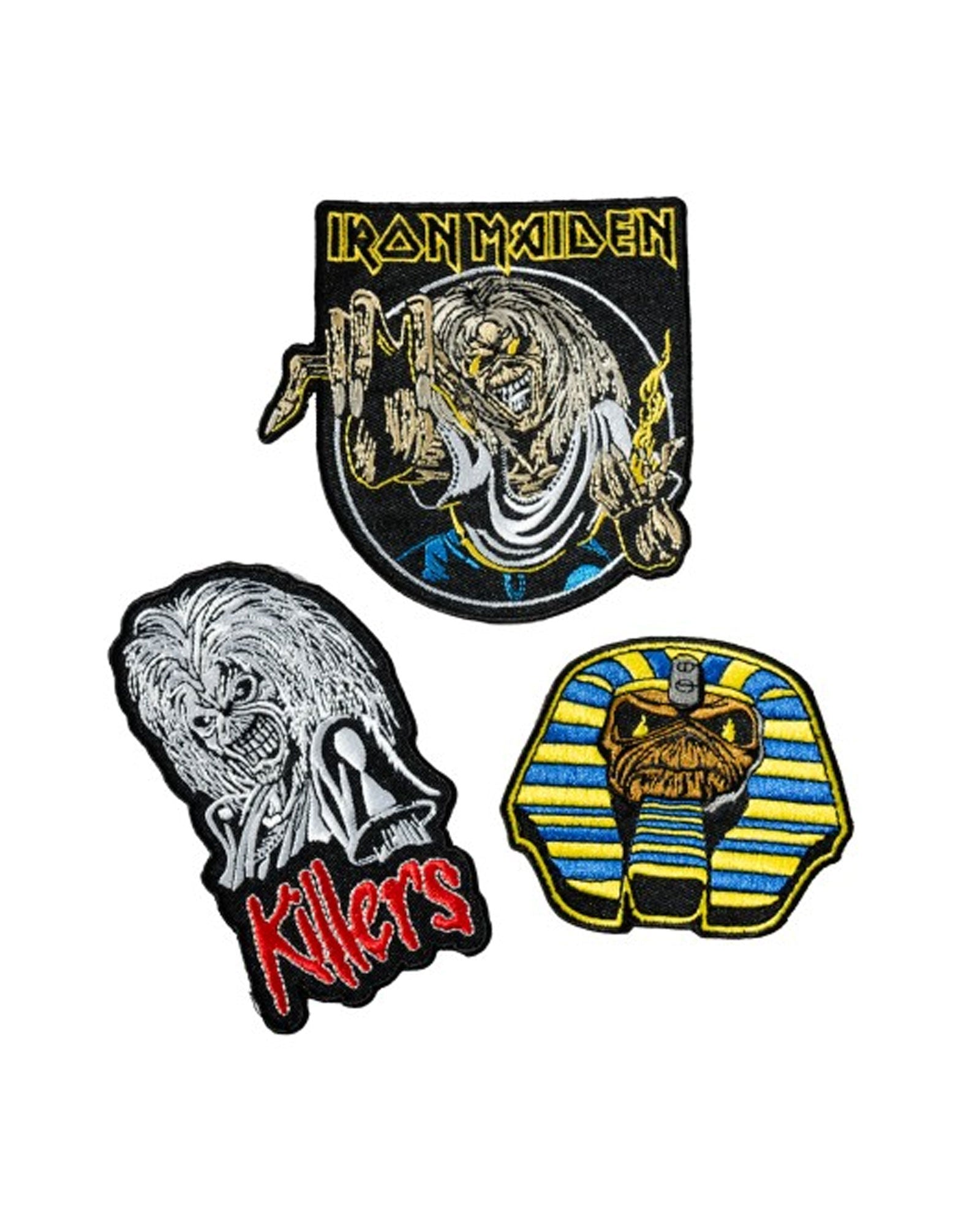 Iron Maiden - Pack 3 parches Bordados "Iron Maiden" - D2fy · Rocktud - Rocktud