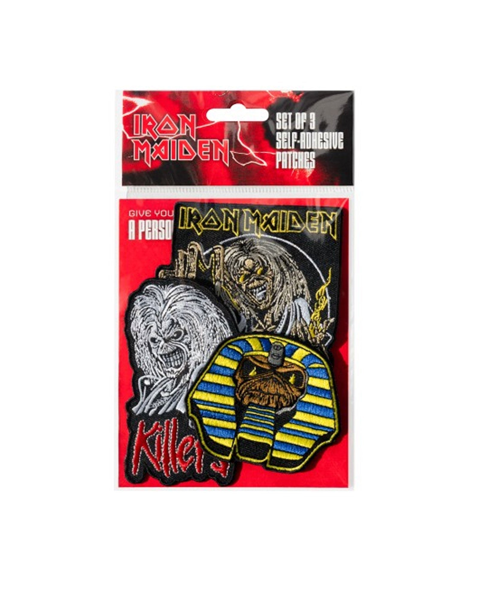 Iron Maiden - Pack 3 parches Bordados "Iron Maiden" - D2fy · Rocktud - Rocktud