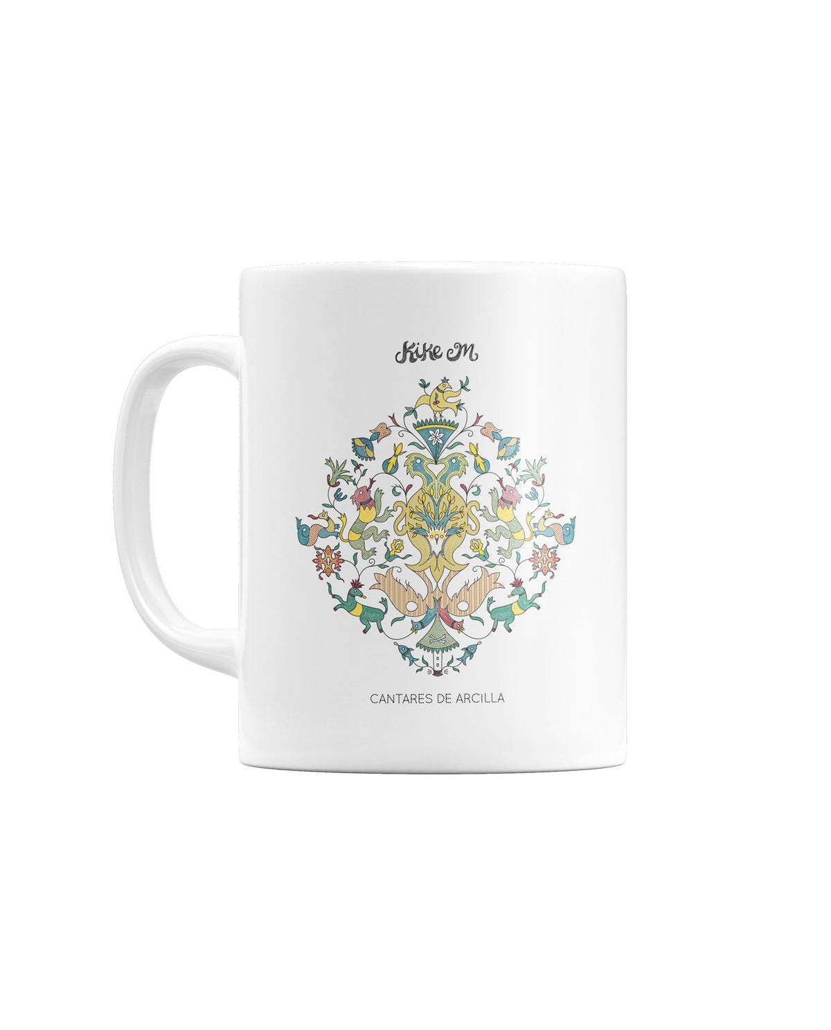 Kike M - Taza cerámica "Cantares de Arcilla" - D2fy · Rocktud - Metales Preciosos