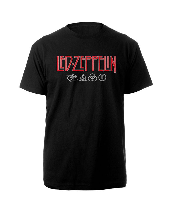 Led Zeppelin - Camiseta "Logo & Symbols" Unisex - D2fy · Rocktud - Rocktud