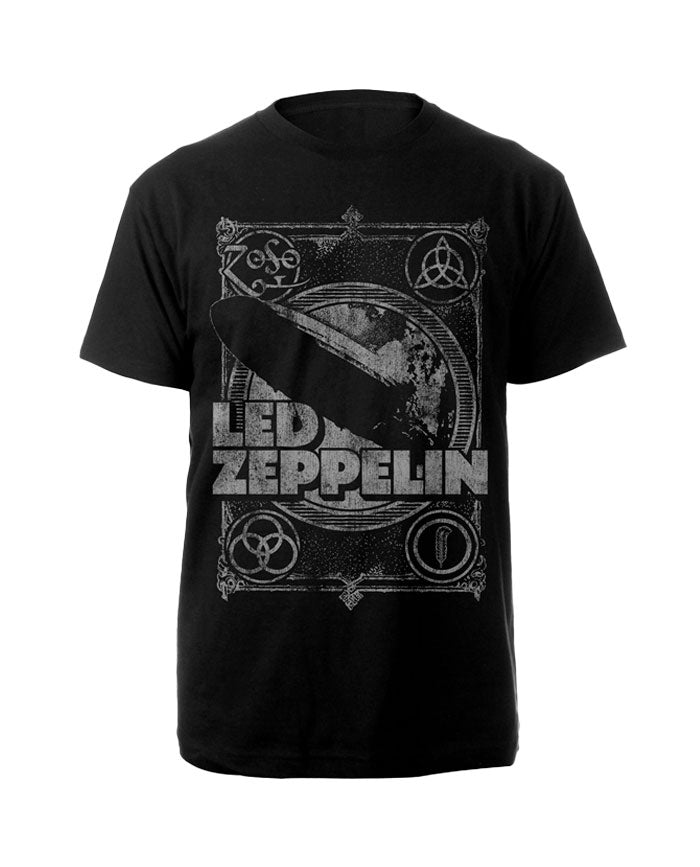 Led Zeppelin - Camiseta "Vintage Print LZ1" Unisex - D2fy · Rocktud - Rocktud