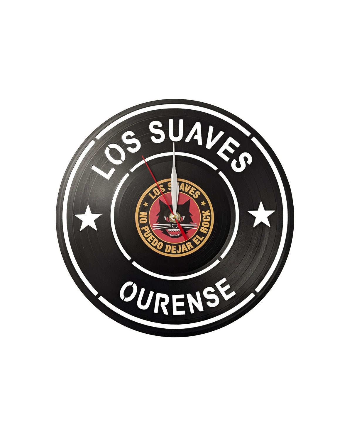 Los Suaves - Reloj de pared Vinilo "No puedo dejar el rock" - D2fy · Rocktud - Los Suaves