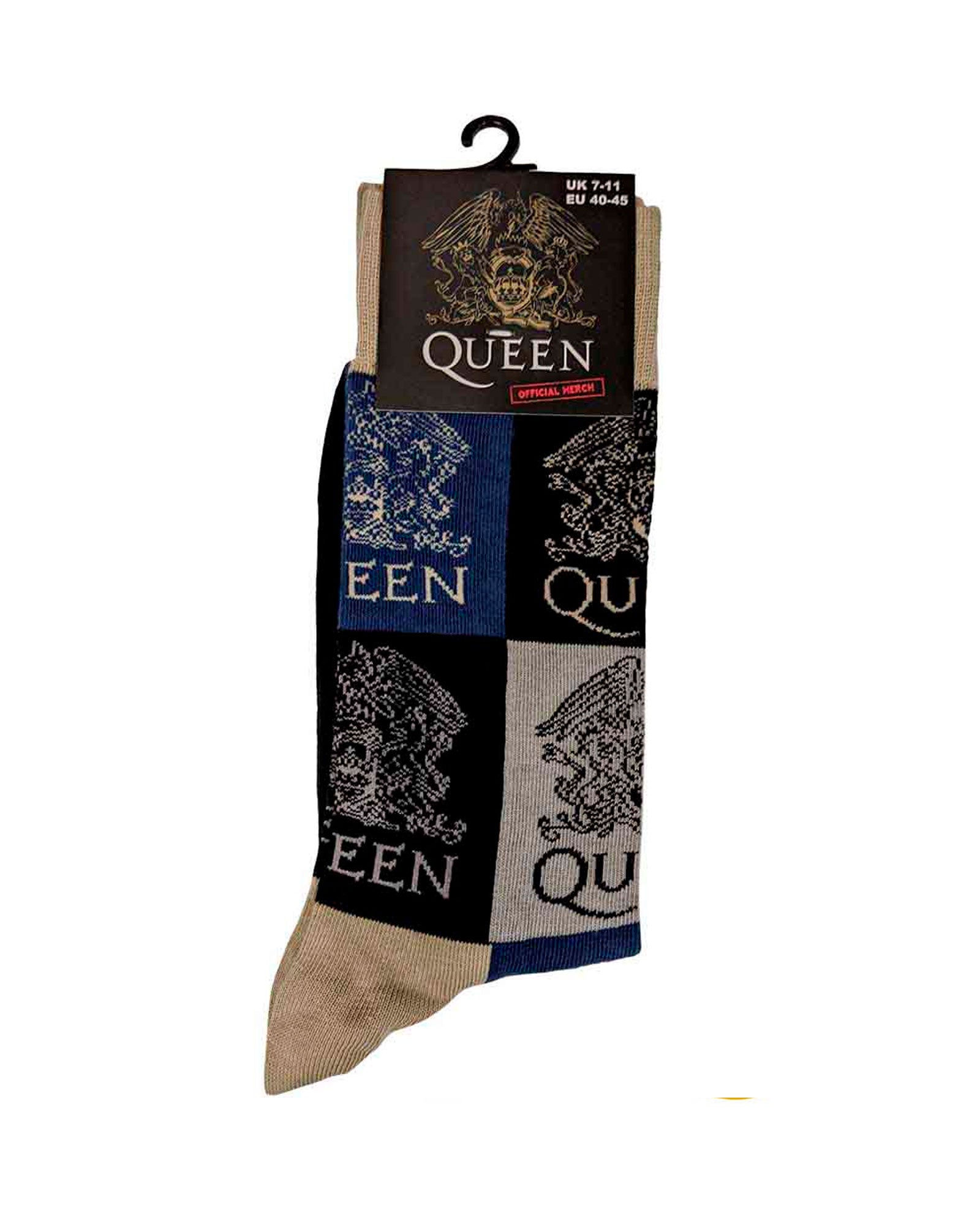 Queen - Calcetines "Crest Blocks" - D2fy · Rocktud - Rocktud