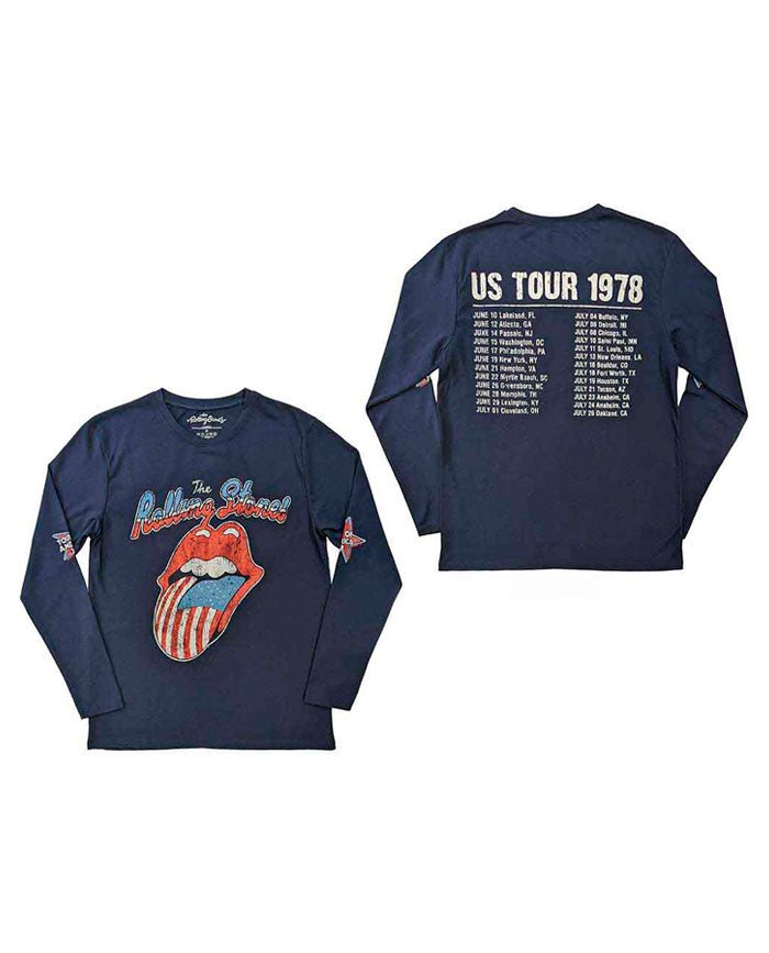 The Rolling Stones - Camiseta Manga Larga "US Tour '78" Unisex - D2fy · Rocktud - Rocktud