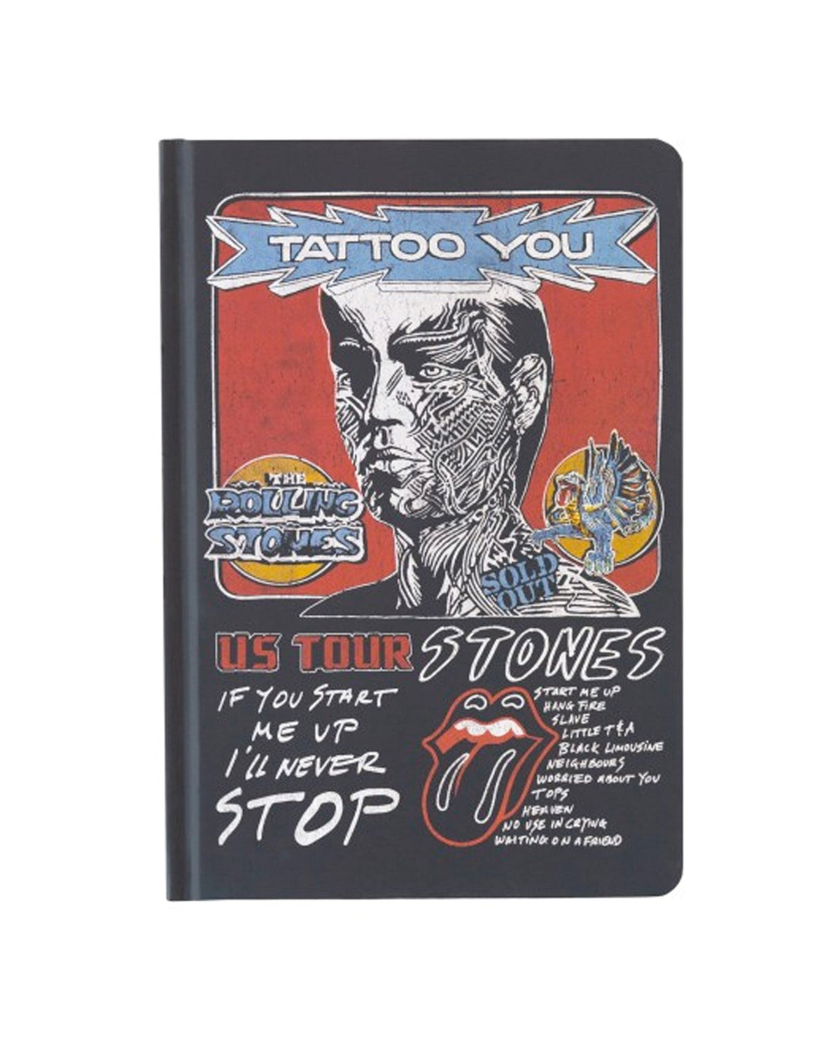 The Rolling Stones - Cuaderno A5 premium "Rolling Stones" - D2fy · Rocktud - Rocktud