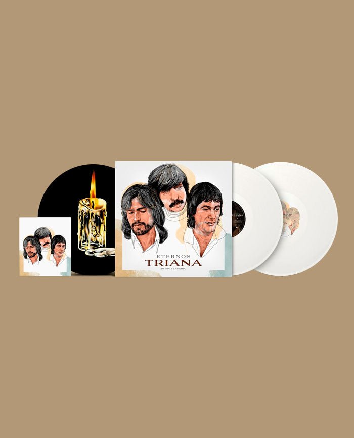 Triana - 2LP Vinilo Blanco + Postal Firmada + Slipmat "Eternos Triana" - D2fy · Rocktud - Rocktud